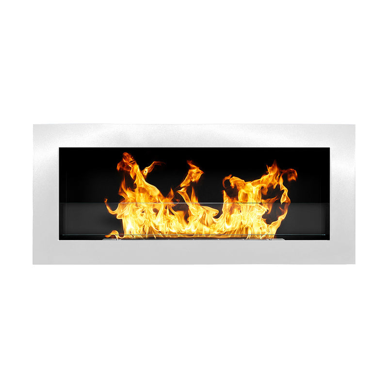 Camino a bioetanolo da parete Divina Fire Livorno - 90 cm / Bianco - vista prodotto
