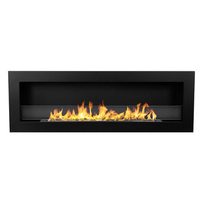 Camino a bioetanolo da parete Divina Fire Livorno - 120 cm / Nero - vista prodotto