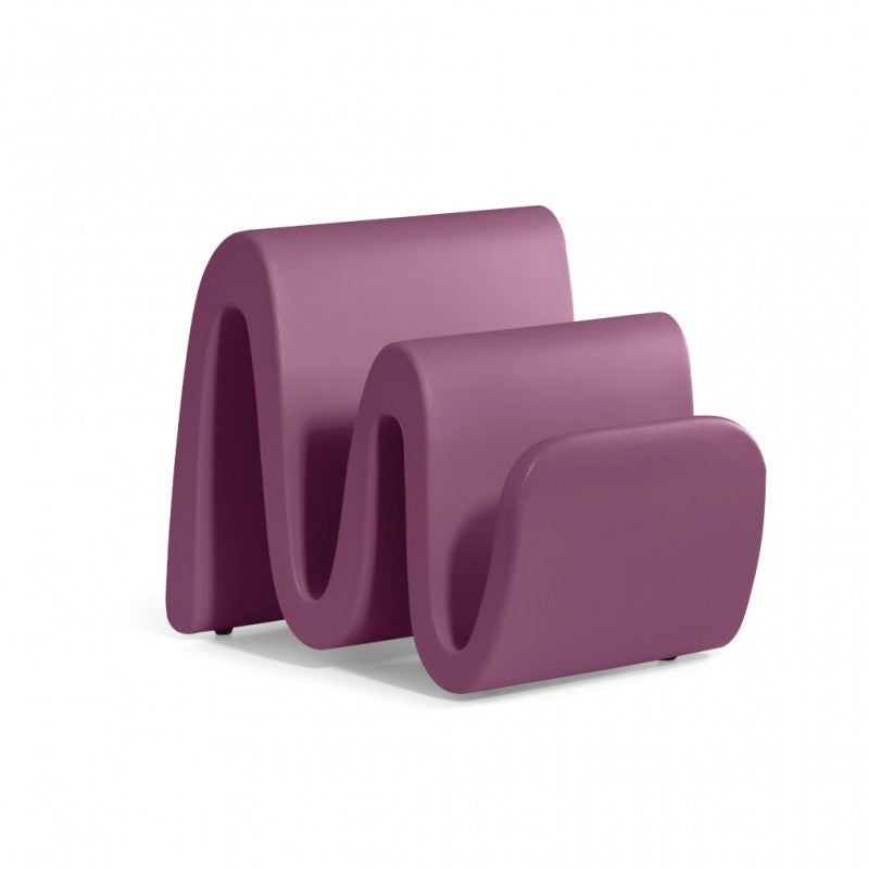 Portariviste dal Design Moderno Colore Rosso Wave Magazine Holder – Lyxo