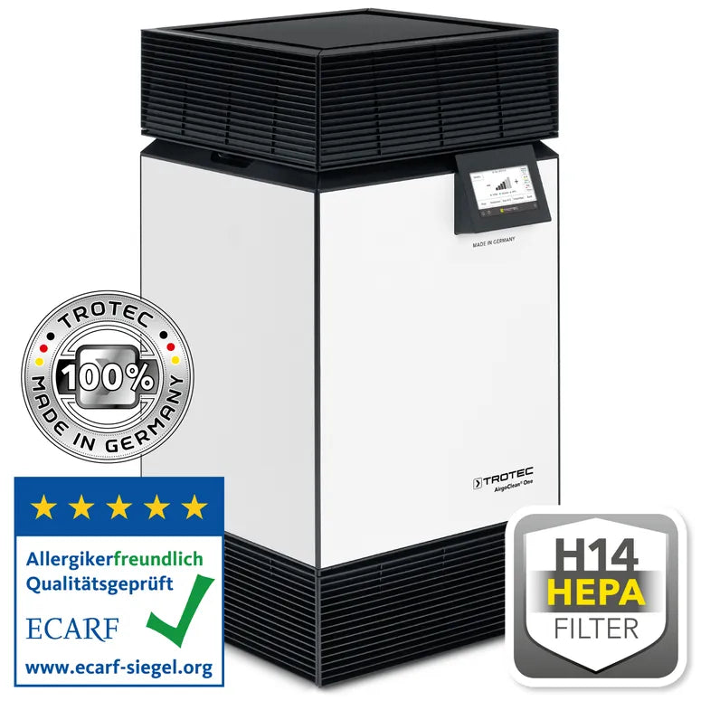 Depuratore d'aria ad alte prestazioni H14 AirgoClean® One