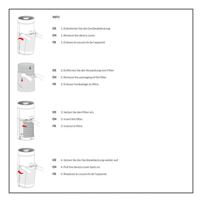 Depuratore d'aria di design AirgoClean® 170 +
