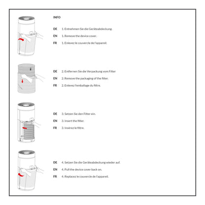 Depuratore d'aria di design AirgoClean® 170 +