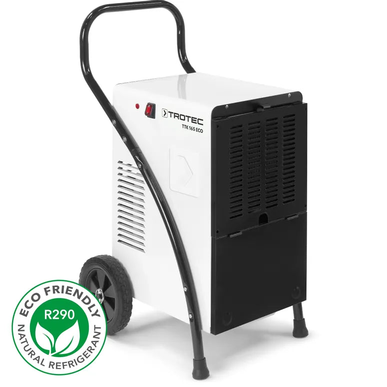 Deumidificatore commerciale TROTEC TTK 165 ECO, 52L/giorno, per ambienti fino a 90 m²