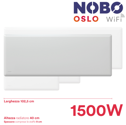 Radiatore elettrico norvegese NOBO OSLO WiFi 1500W