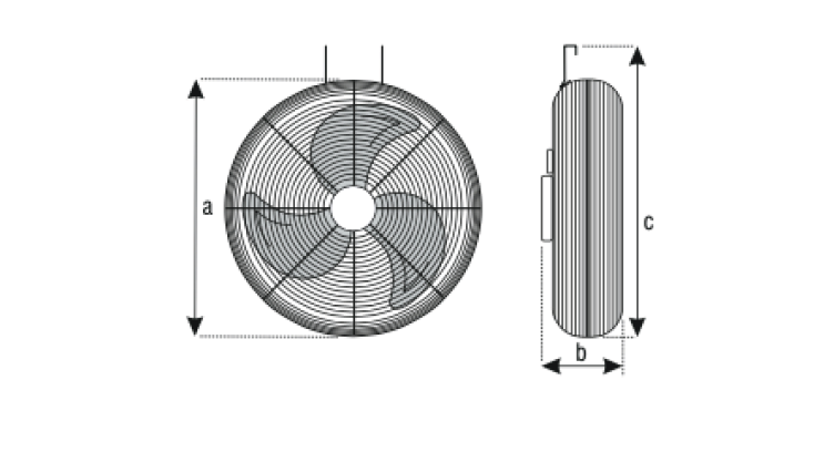 Ventilatore Industriale a Sospensione HF2050 Tecnocooling