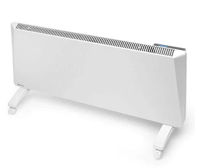 Termoconvettore Radialight SIRIO bianco con kit ruote installato | Klimago