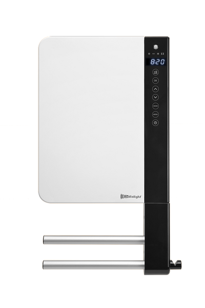 Scaldasalviette Elettrico a Parete Radialight WINDY 2B con Barra - Programmazione Smart