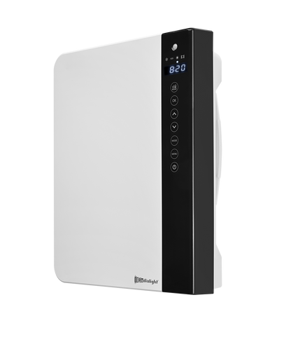 Termoventilatore Bagno a Parete Digitale Radialight WINDY 1800W - Ultrapiatto