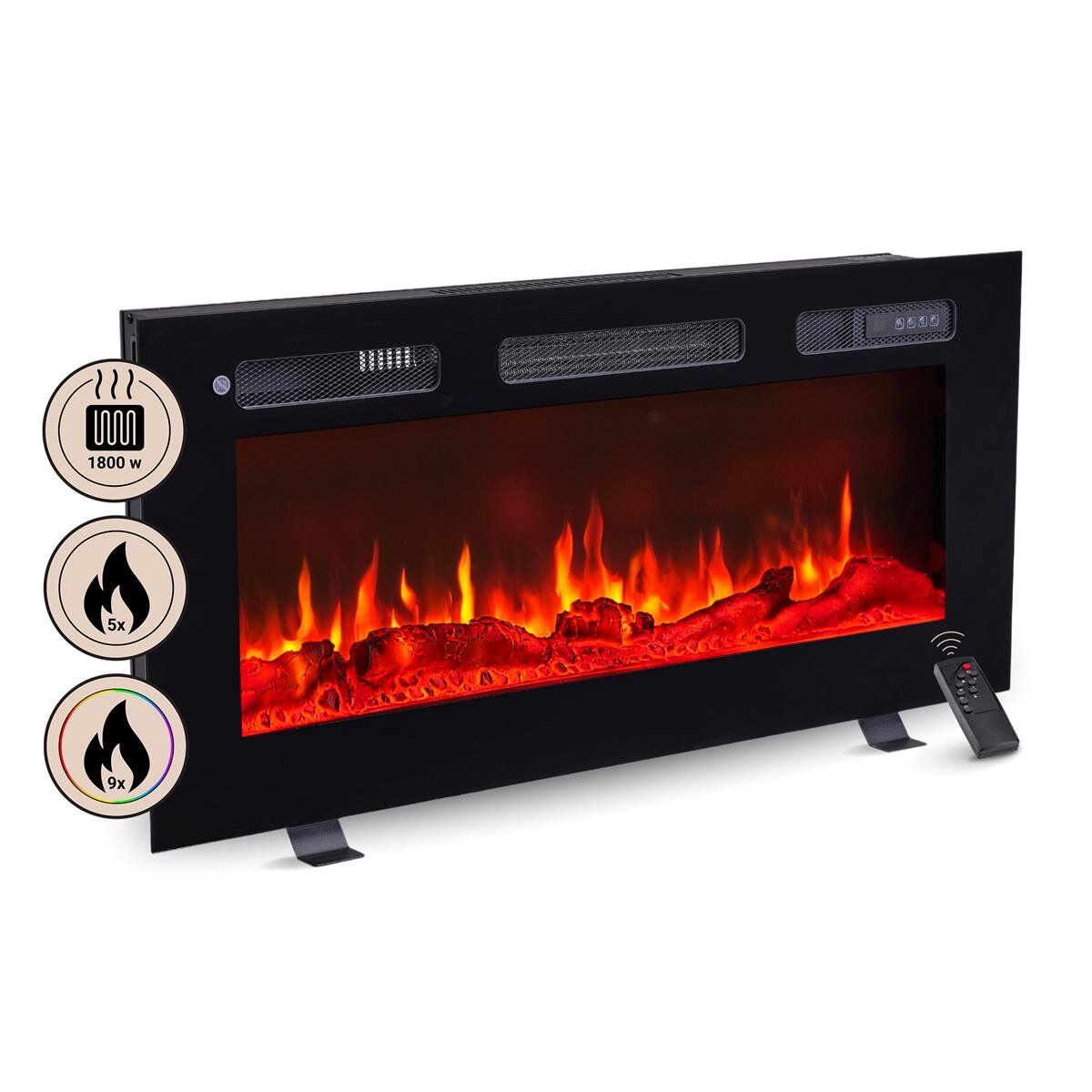 Camino elettrico 3 in 1 Balderia Leif — 36"