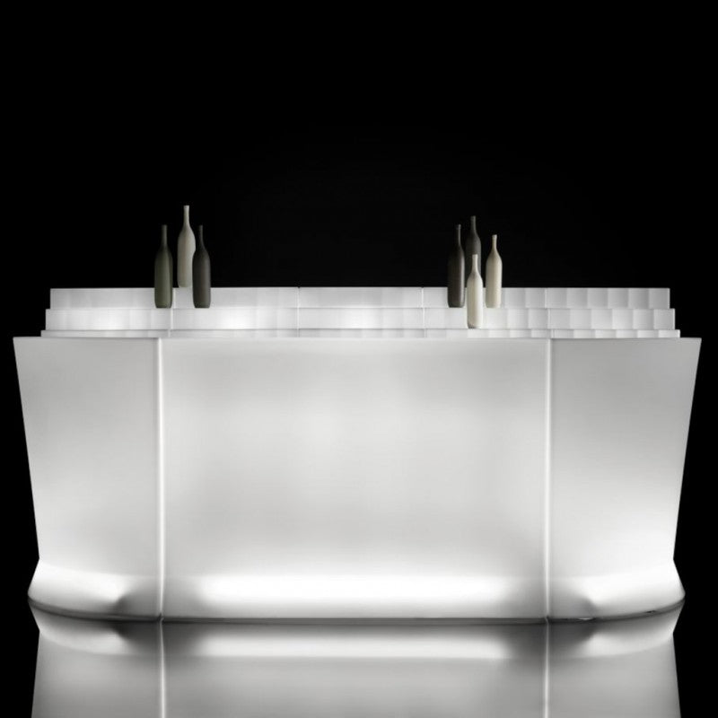 Bancone bar MARVY (fronte) con luce, LYXO  150 cm