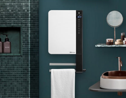 Scaldasalviette Elettrico a Parete Radialight WINDY 2B con Barra - Programmazione Smart