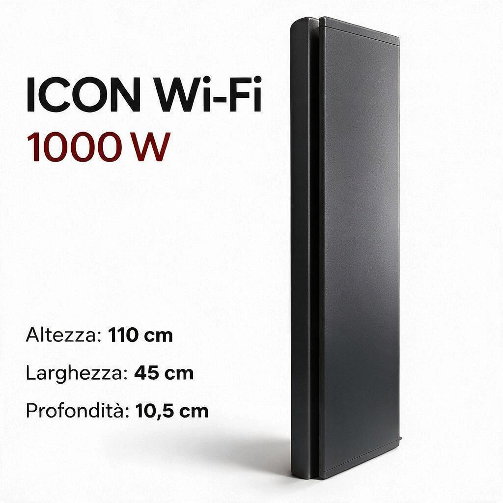 Radiatore elettrico verticale Radialight ICON Wi-Fi