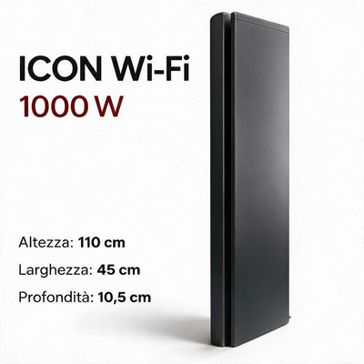 Radiatore elettrico verticale Radialight ICON Wi-Fi