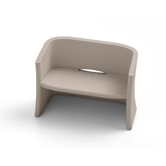 Divano 2 Posti da Esterno in Polietilene l 116 cm Colore Ambra Breeze – Lyxo