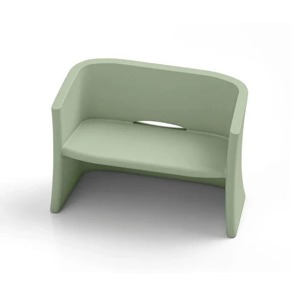 Divano 2 Posti da Esterno in Polietilene l 116 cm Verde Giada Breeze – Lyxo