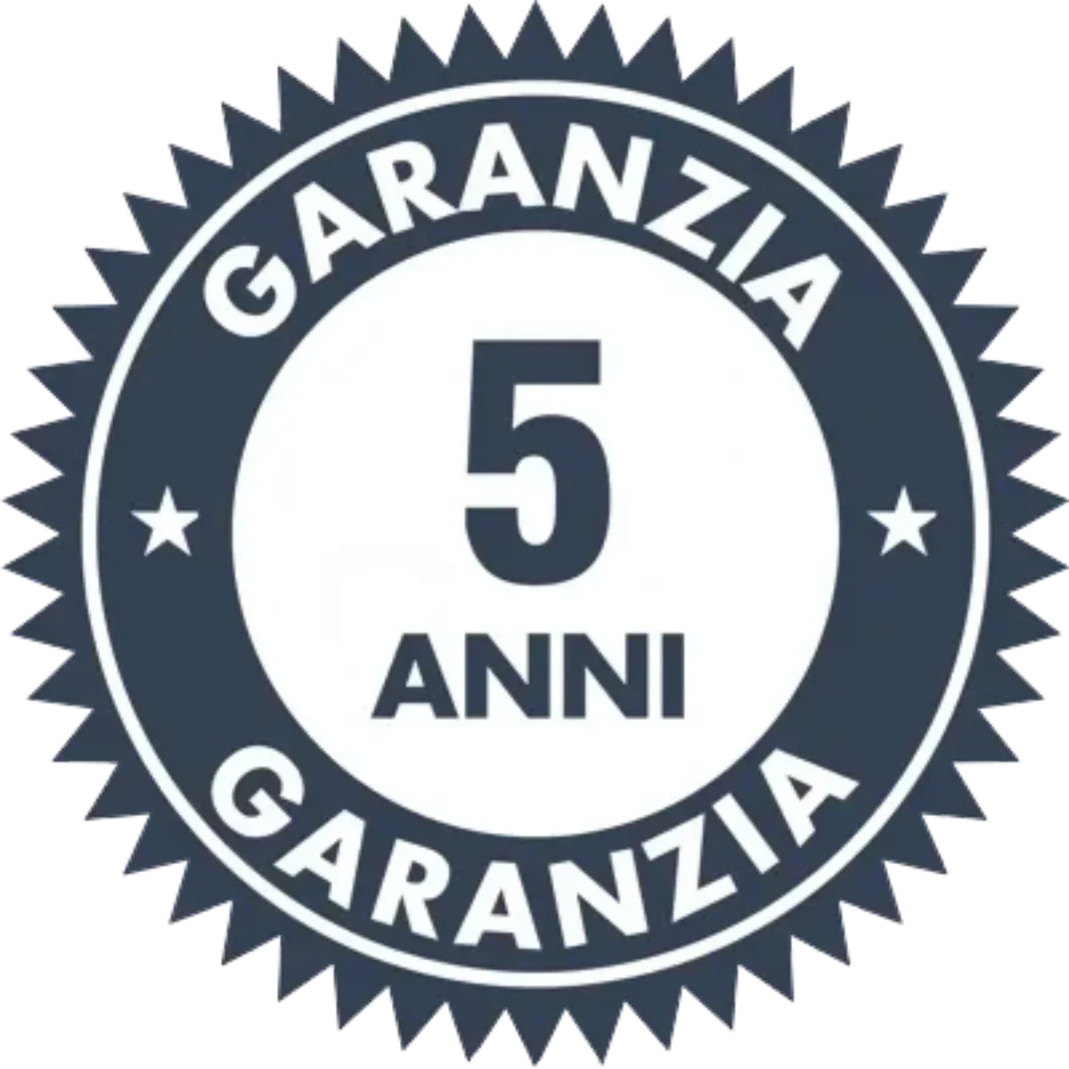 Sigillo di garanzia 5 anni per scaldasalviette Radialight ONSEN