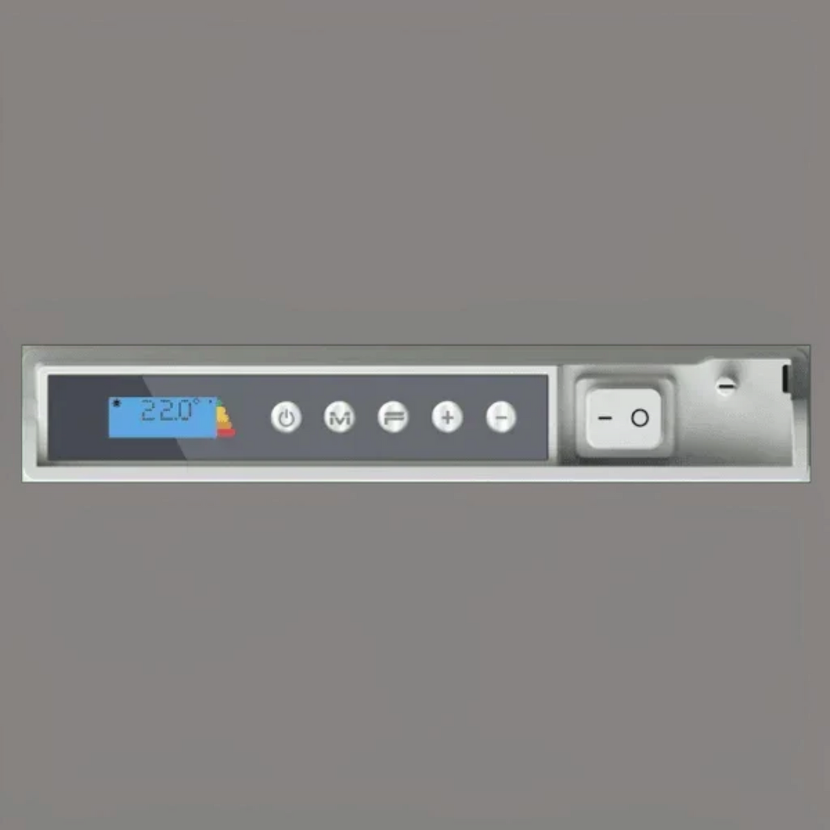 Pannello di controllo digitale del radiatore elettrico Klimago™ Radialight ICON Wi-Fi con display LCD e tasti