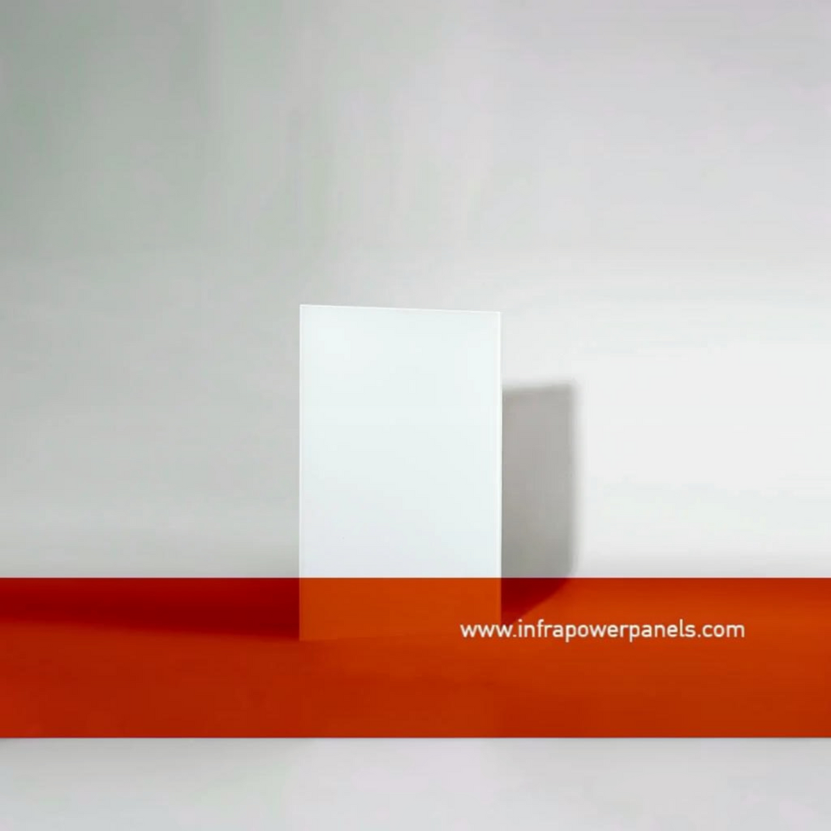 Pannello radiante INFRAPOWER Glass Line con finitura bianca