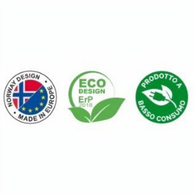 Certificazioni Klimago™ per radiatore elettrico NOBO OSLO: design norvegese, eco design ErP 2018 e basso consumo