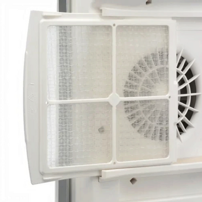 Filtro antipolvere estraibile e lavabile per termoventilatore da parete Radialight WINDY disponibile su Klimago™