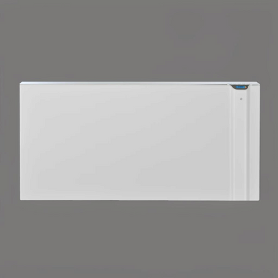 Radiatore elettrico bianco Radialight KLIMA Wi-Fi di Klimago™ con display digitale e tecnologia Dual-Therm