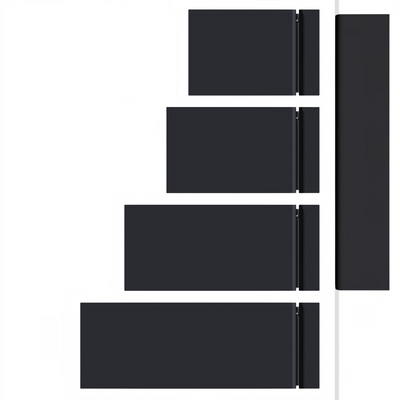 Radiatore elettrico da parete Radialight KYOTO Dual-Therm in grigio antracite, disponibile in diverse dimensioni da Klimago
