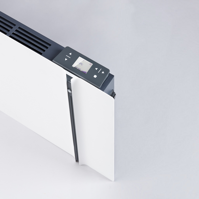 Radiatore elettrico da parete Klimago™ Radialight KYOTO bianco ghiaccio con display touch e tecnologia Dual-Therm