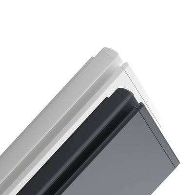 Scaldasalviette elettrico Klimago™ Radialight ICON 2B Wi-Fi in finitura bianco ghiaccio e grigio antracite