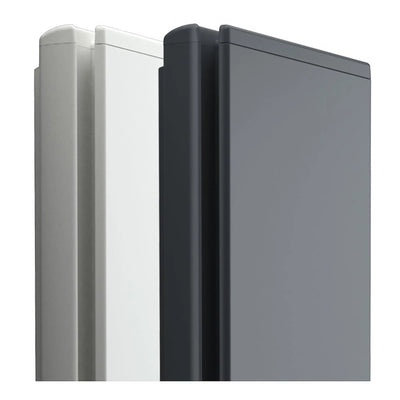 Scaldasalviette elettrico Klimago™ Radialight ICON 2B Wi-Fi in finitura bianco ghiaccio e grigio antracite