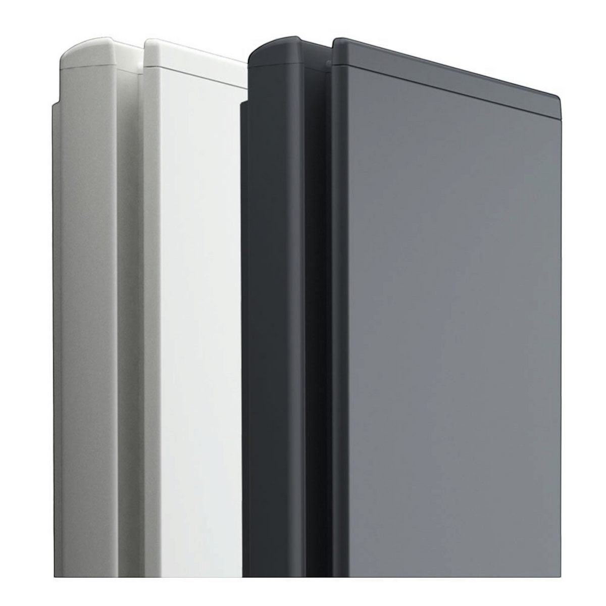 Scaldasalviette elettrico Klimago™ Radialight ICON 2B Wi-Fi in finitura bianco ghiaccio e grigio antracite
