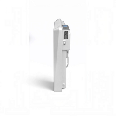 Termoconvettore elettrico digitale Radialight SIRIO bianco visto di profilo, disponibile su Klimago™