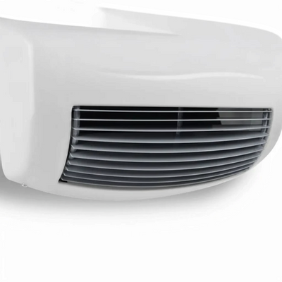 Termoventilatore da bagno in metallo bianco lucido Radialight BALI con griglia di ventilazione, venduto da Klimago™