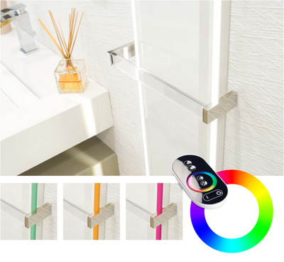Dettaglio dei kit LED bianco e RGB per HEKOS Vertical
