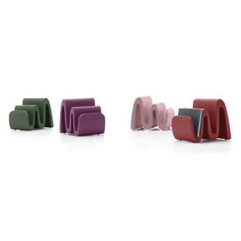 Portariviste dal Design Moderno Colore Rosso Wave Magazine Holder – Lyxo