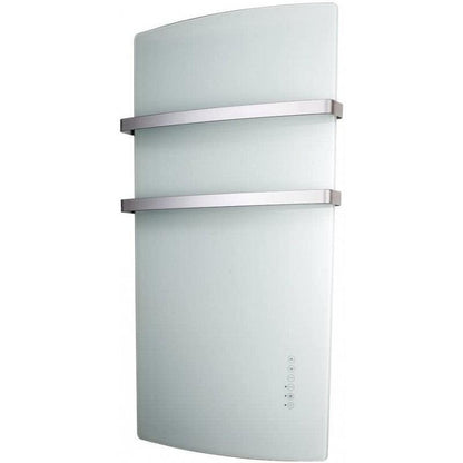Radialight DEVA Radiatore Scaldasalviette da Bagno in vetro, digitale (1500 W, Bianco)