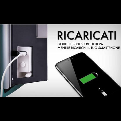 Radialight DEVA Radiatore Scaldasalviette da Bagno in vetro, digitale (1500 W, Bianco)