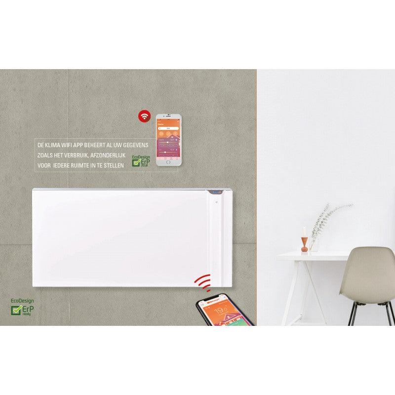 Radialight Radiatore elettrico digitale DUAL-THERM KLIMA 750W con Wi-Fi incluso