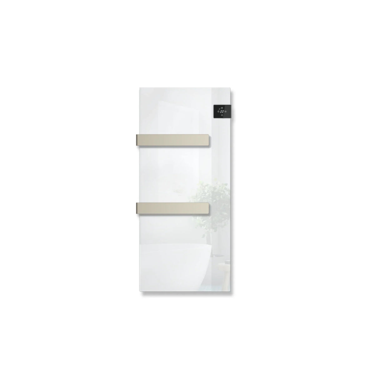 Scaldasalviette in vetro Radialight SILK - Bianco