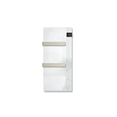 Scaldasalviette in vetro Radialight SILK - Bianco