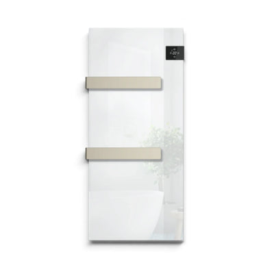 Scaldasalviette in vetro Radialight SILK EVO - Bianco