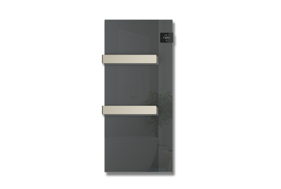 Scaldasalviette in vetro Radialight SILK EVO - Antracite