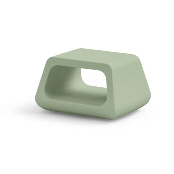 Tavolino Basso da Esterno in Polietilene 79x46 cm Colore Giada Sugar - Lyxo