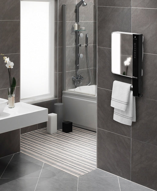 Termoventilatore Scaldasalviette con Specchio Radialight WINDY VISIO - Bagno Design